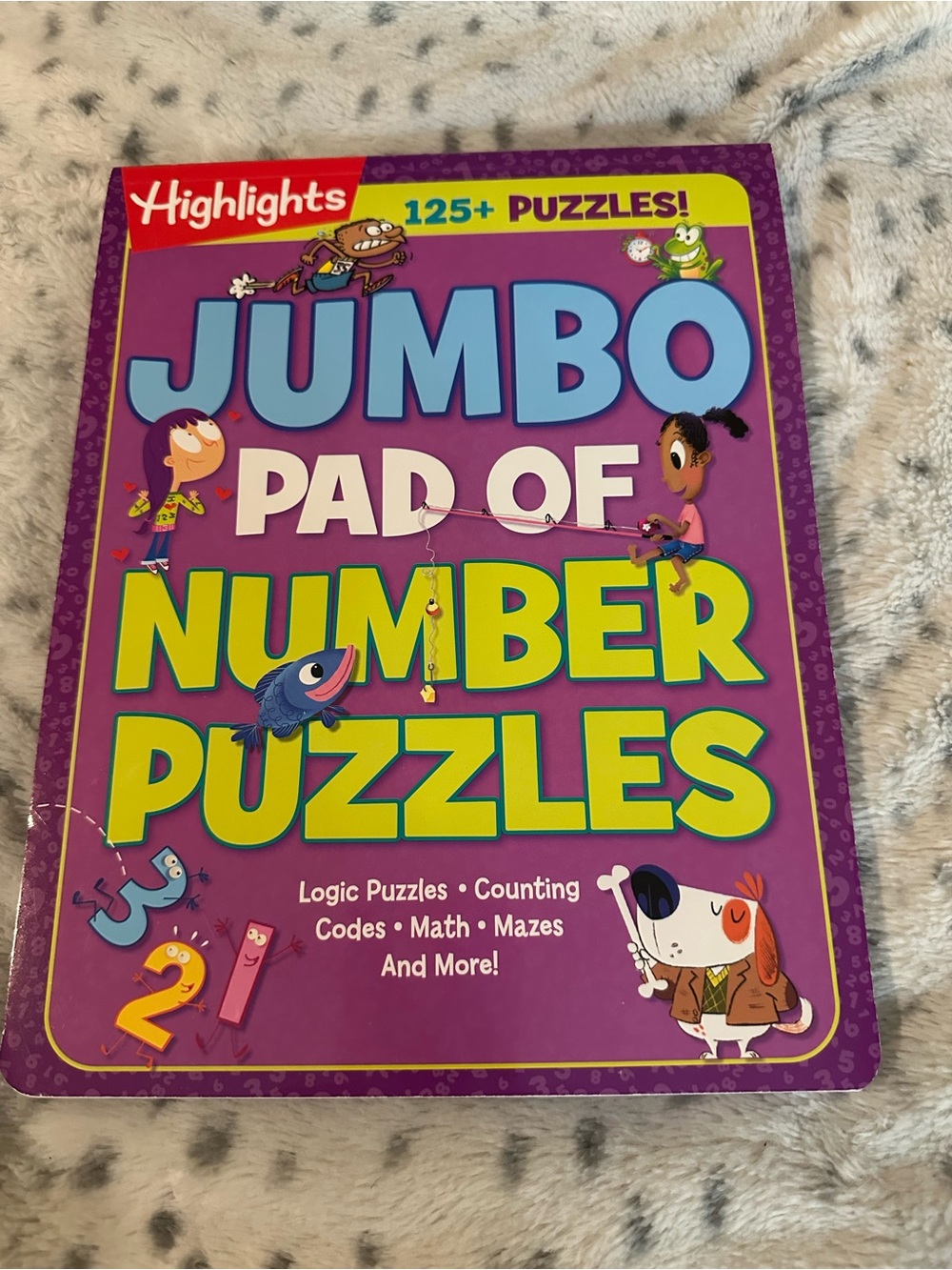 Highlights Jumbo Pad of Number Puzzles - Purple